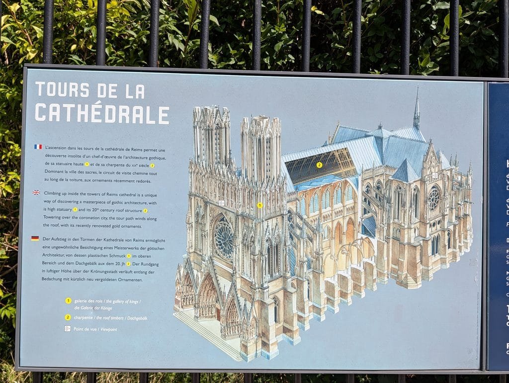 Reims Kathedrale (schematisiert)