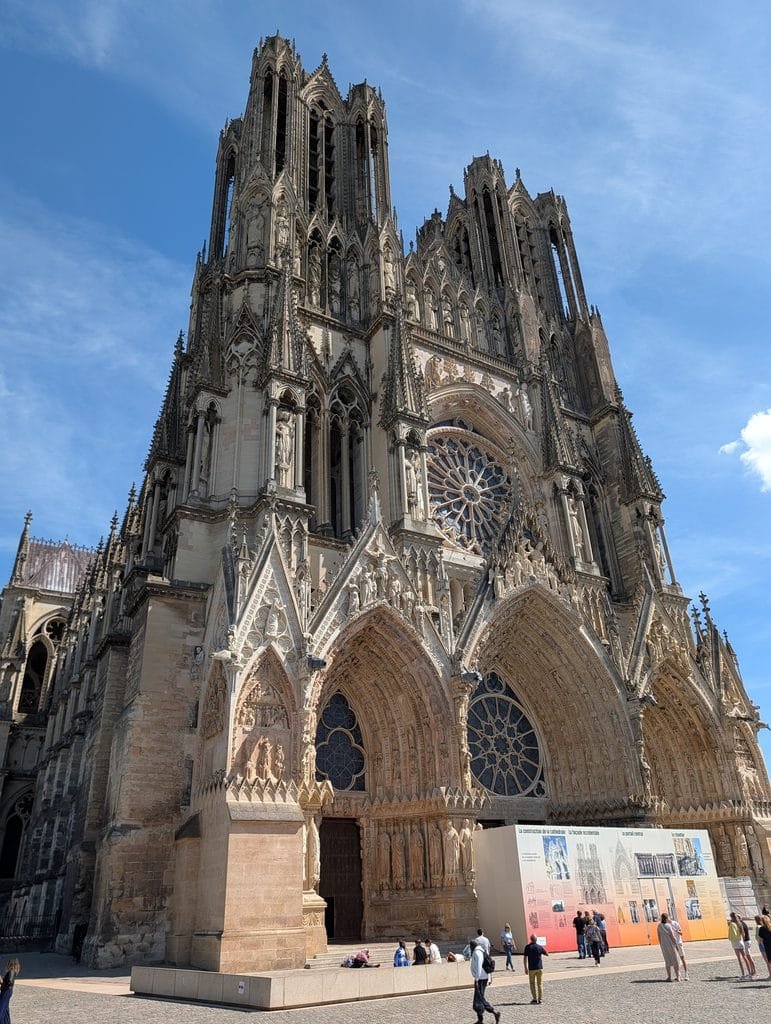 Reims Kathedrale von vorne