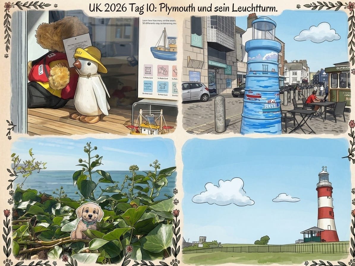 UK 2026 Tag 10 Plymouth und sein Leuchtturm