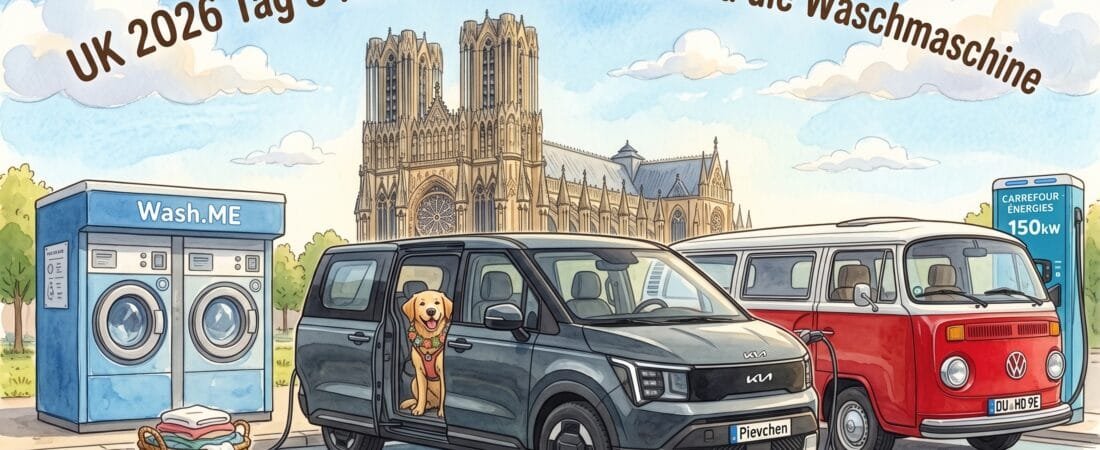UK 2026 Tag 3 Reims – Traumautos und die Waschmaschine