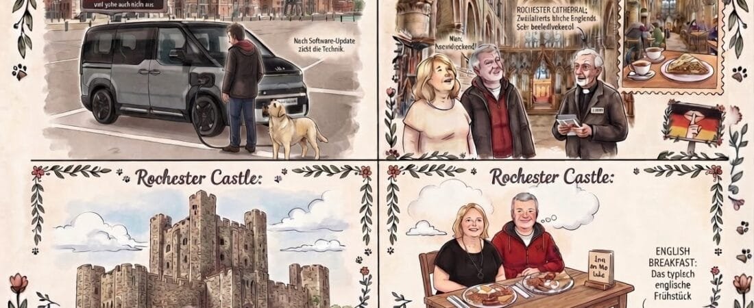 UK 2026 Tag 6 Rochester – Von ritterlichen Mauern, lebendigen Kathedralen und Software-Pannen