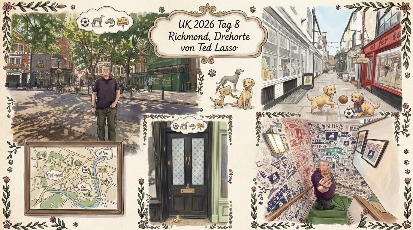UK 2026 Tag 8 Richmond auf den Spuren von Ted Lasso ⚽🐶