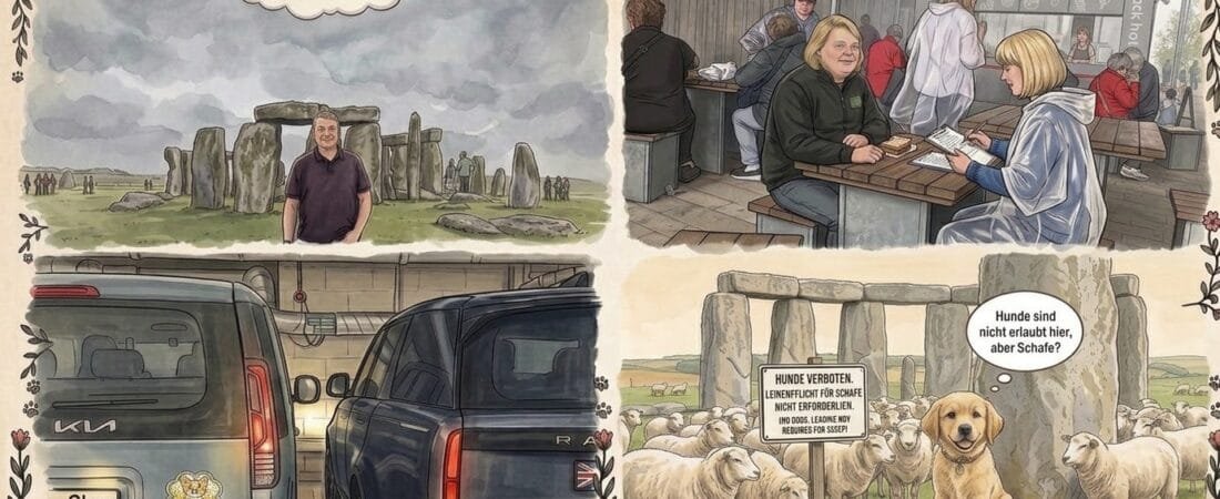 UK 2026 Tag 9 – Stonehenge im Regen