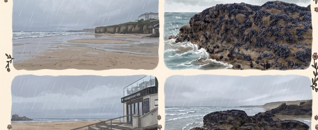 UK 2026 Tag 13 Perranporth – Erholung, Regen, Planung und Reste essen