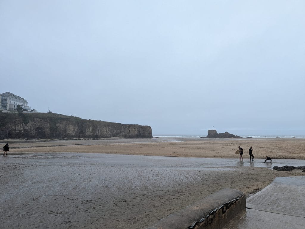 UK 2026 Tag 13 Perranporth Strand bei Regen