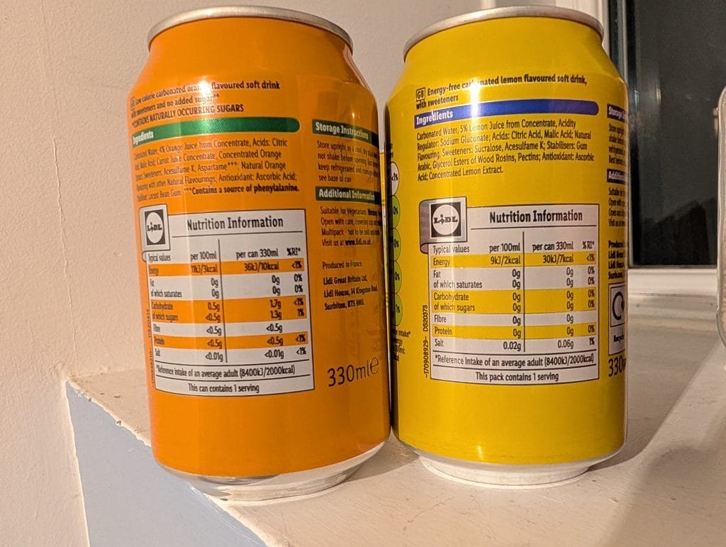 UK 2026 Tag 13 Perranporth echter Saft in Limonade Rückseite