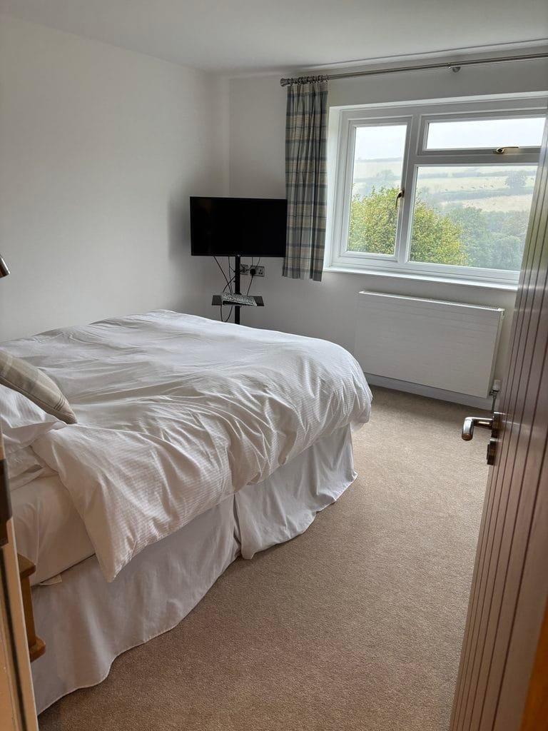 UK 2026 Tag 14 Parracombe BundB Schlafzimmer